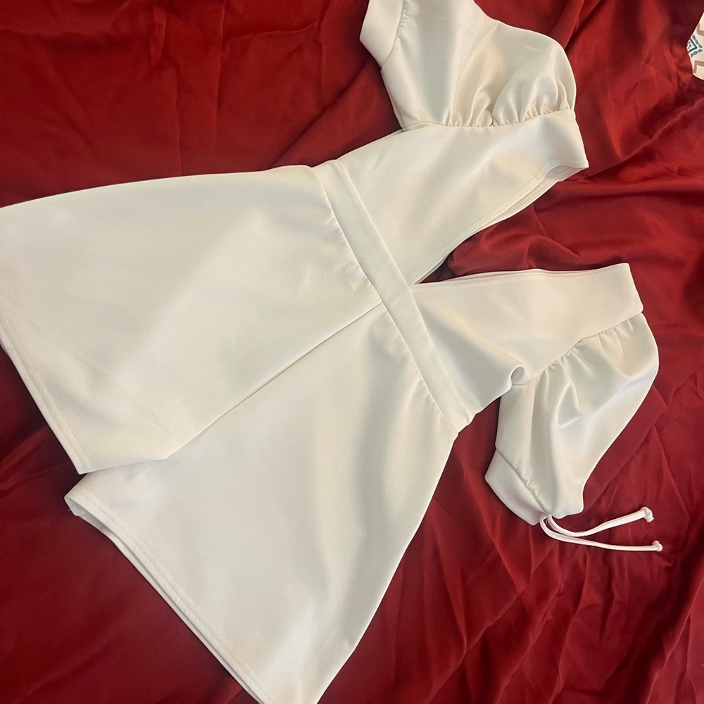 Boohoo White Short Jumper